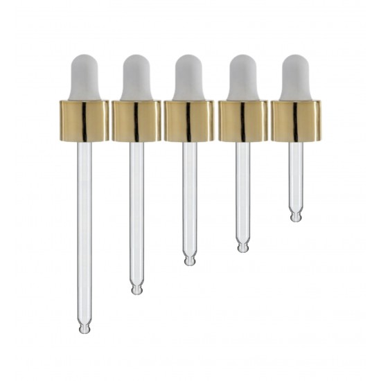 Cam Damlalık Gold-Beyaz 30ml