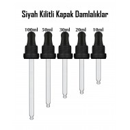 Cam damlalık Siyah-Siyah 30ml