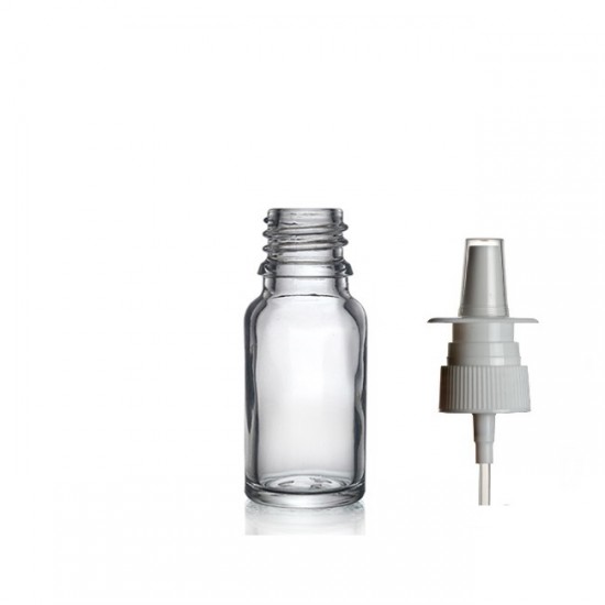 20ml Şeffaf Şişe Burun Spreyi Başlıklı