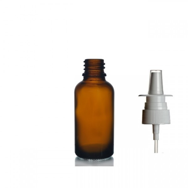30ml kahverengi Şişe Burun Spreyi Başlıklı