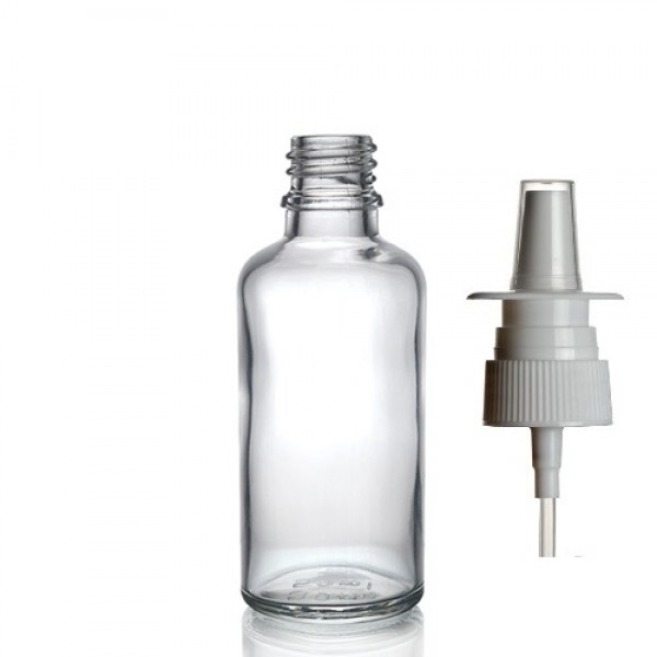 30ml Şeffaf Şişe Burun Spreyi Başlıklı
