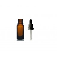 10ml kahverengi Cam Damlalıklı Siyah kapak Siyah Emzik