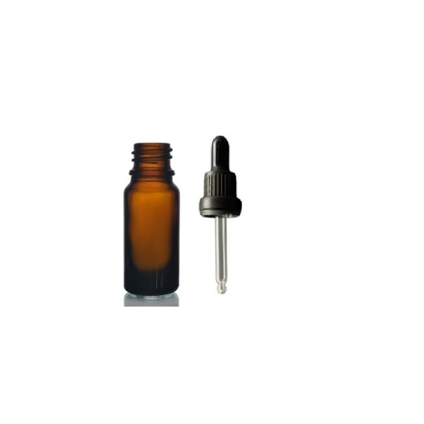 20ml kahverengi Cam Damlalıklı Siyah kapak Siyah Emzik