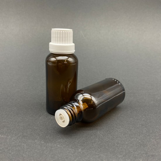 30ml kahverengi Şişe içten damlalıklı Beyaz Renk