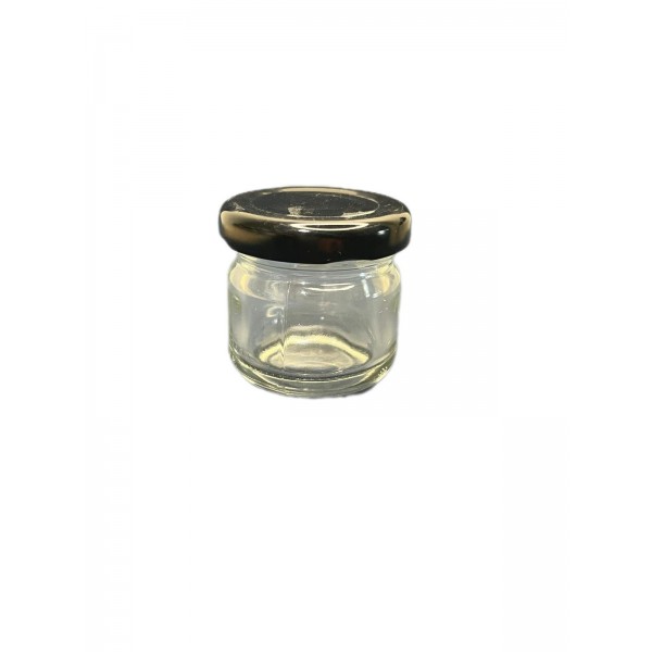 29ml konserve kavanozu Siyah Kapaklı