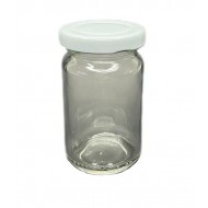 105ml konserve kavanozu Beyaz Kapaklı