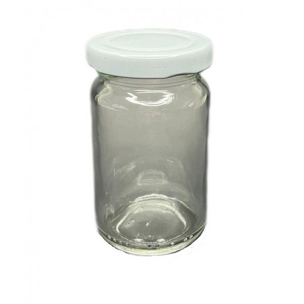 105ml konserve kavanozu Beyaz Kapaklı