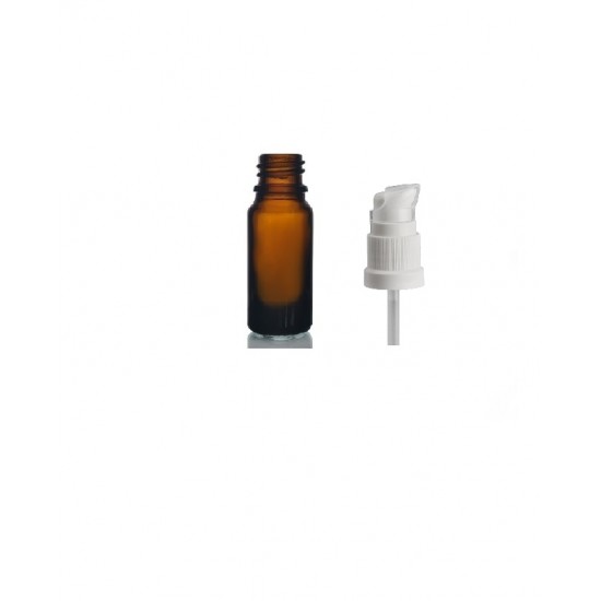 5ml kahverengi Şişe Serum Pompalı Beyaz Renk