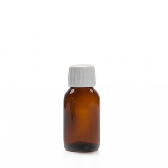 50ml Amber Ecza Şişesi Kapaklı