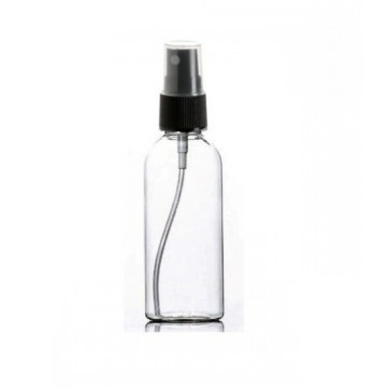 150ml Şeffaf Plastik Pet Şişe Siyah Sprey Başlıklı