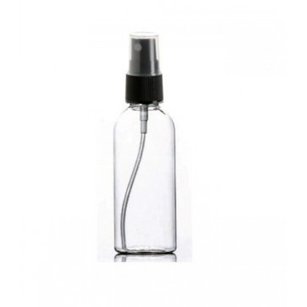 150ml Şeffaf Plastik Pet Şişe Siyah Sprey Başlıklı