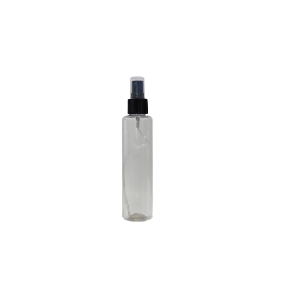 20ml Şeffaf Plastik Pet Şişe Siyah Sprey Başlıklı