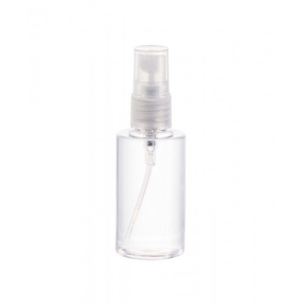 30ml Şeffaf Plastik Pet Şişe Beyaz Sprey Başlıklı