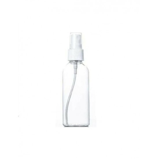 100ml Şeffaf Plastik Pet Şişe Beyaz Sprey Başlıklı