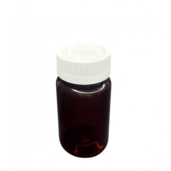 100 ML KAHVERENGİ TABLET ŞİŞESİ - BEYAZ KAPAK 1 KOLİ 650 ADET