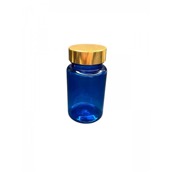 100 ML MAVİ TABLET ŞİŞESİ - GOLD KAPAK 1 KOLİ 650 ADET