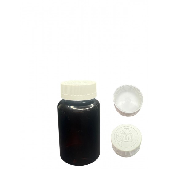 150 ML SİYAH TABLET ŞİŞESİ - COCUK EMNİYETLİ BEYAZ KAPAK 1 KOLİ 380 ADET