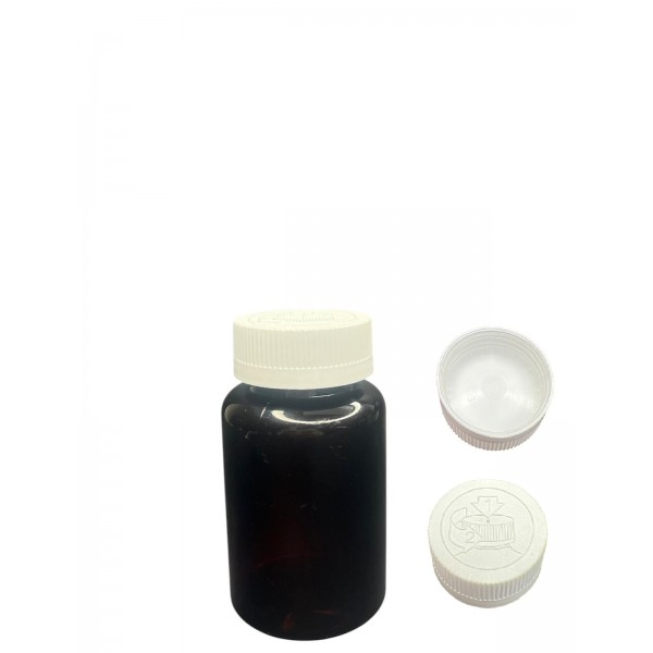 150 ML SİYAH TABLET ŞİŞESİ - COCUK EMNİYETLİ BEYAZ KAPAK 1 KOLİ 380 ADET