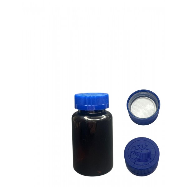 150 ML SİYAH TABLET ŞİŞESİ - COCUK EMNİYETLİ MAVİ KAPAK 1 KOLİ 380 ADET