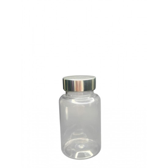 150 ML ŞEFFAF TABLET ŞİŞESİ - GÜMÜŞ KAPAK 1 KOLİ 380 ADET