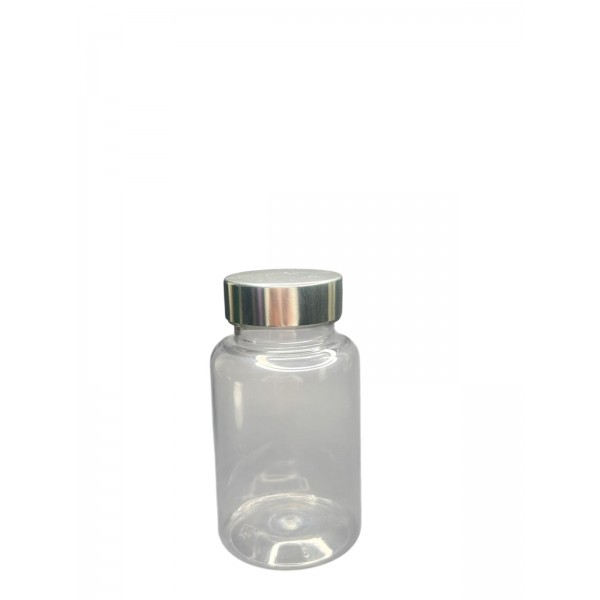150 ML ŞEFFAF TABLET ŞİŞESİ - GÜMÜŞ KAPAK 1 KOLİ 380 ADET