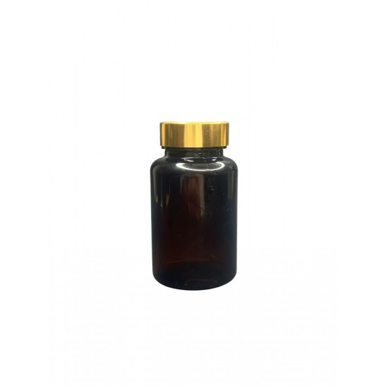 150 ML SİYAH TABLET ŞİŞESİ - GOLD KAPAK 1 KOLİ 380 ADET