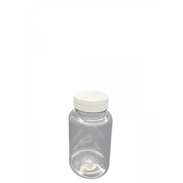 150 ML ŞEFFAF TABLET ŞİŞESİ - BEYAZ KAPAK 
