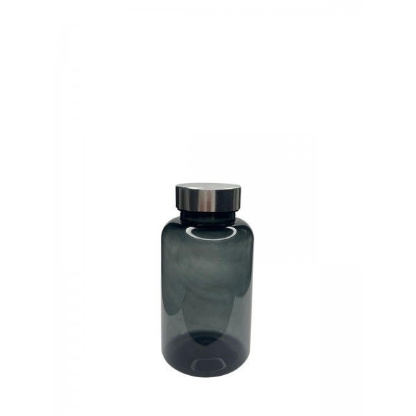 200 ML GRİ TABLET ŞİŞESİ - GÜMÜŞ KAPAK 1 KOLİ 400 ADET