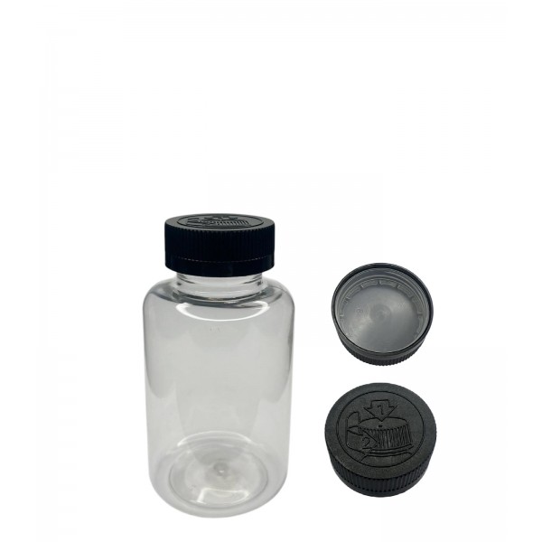 250 ML ŞEFFAF TABLET ŞİŞESİ - COCUK EMNİYETLİ KAPAK ŞEFFAF 1KOLİ 200 ADET