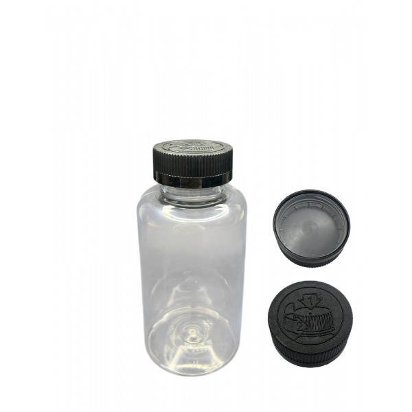 300 ML ŞEFFAF TABLET ŞİŞESİ - COCUK EMNİYETLİ KAPAK ŞEFFAF 1KOLİ 280 ADET