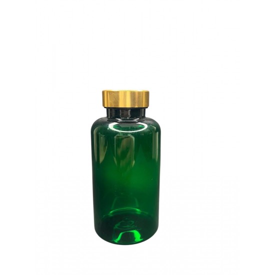 300 ML YEŞİL TABLET ŞİŞESİ - GOLD KAPAK 1KOLİ 280 ADET