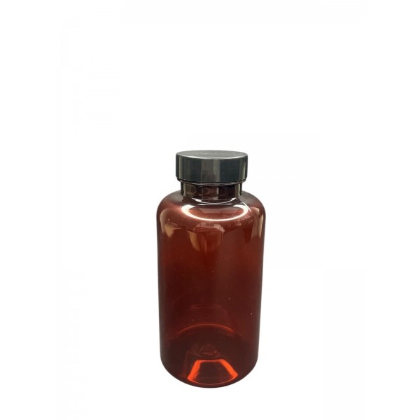 300 ML KAHVERENGİ TABLET ŞİŞESİ - SİYAH KAPAK  1KOLİ 280 ADET