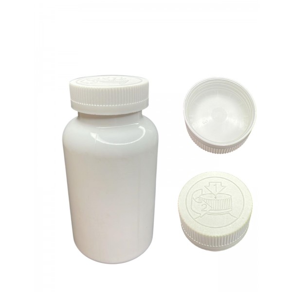 500 ML BEYAZ TABLET ŞİŞESİ - SİYAH  KAPAK 1KOLİ 165 ADET